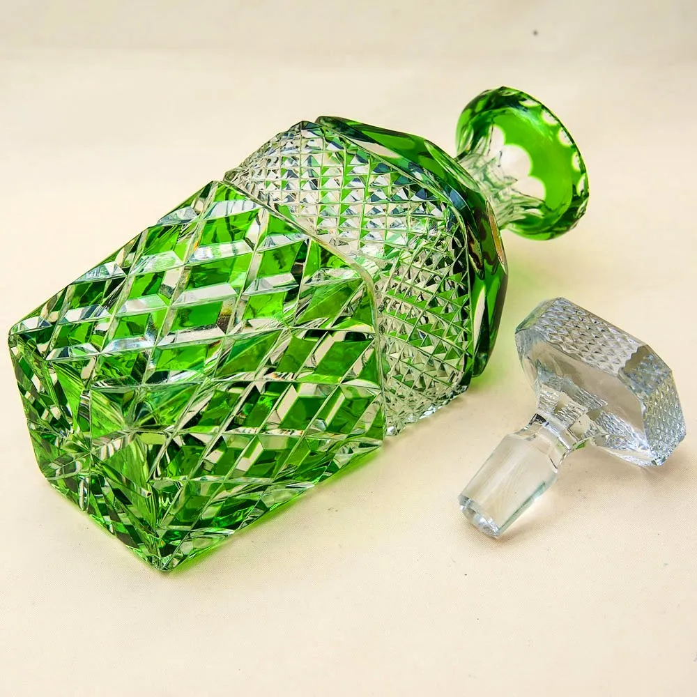 Редкость!!! Графин - Штоф из Цветного Хрусталя JOSKA BODENMAIS Германия, 50-е годы ХХ века.