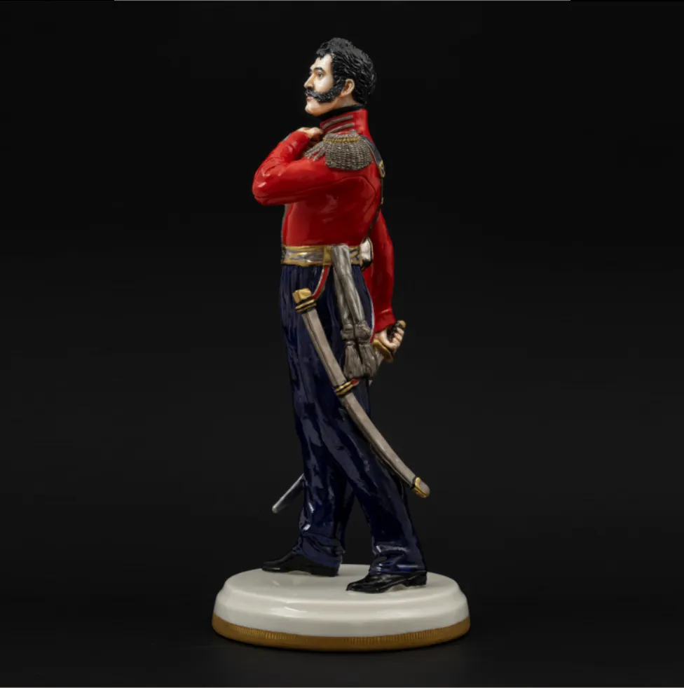 Коллекционная Авторская Статуэтка «Генералы Отечественной Войны 1812 года - Орлов-Денисов В.В.», фарфор, Россия. 