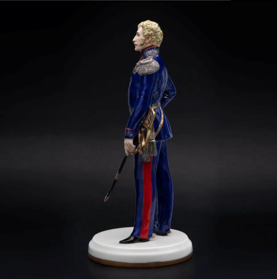 Коллекционная Авторская Статуэтка «Генералы Отечественной Войны 1812 года - Иловайский-12 В.Д.», фарфор, Россия. 