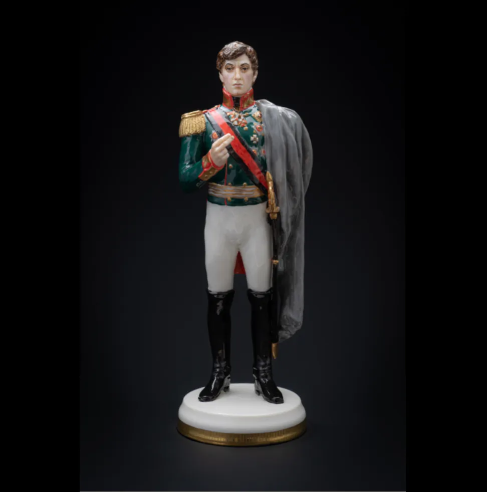 Коллекционная Авторская Статуэтка «Генералы Отечественной Войны 1812 года - Остерман-Толстой», фарфор, Россия. 