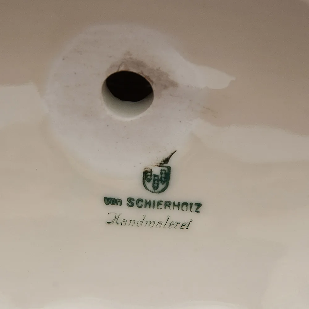 Подсвечник «Путти» Фарфор - Von Schierholz - Германия 1930-1950 годы ХХ века.