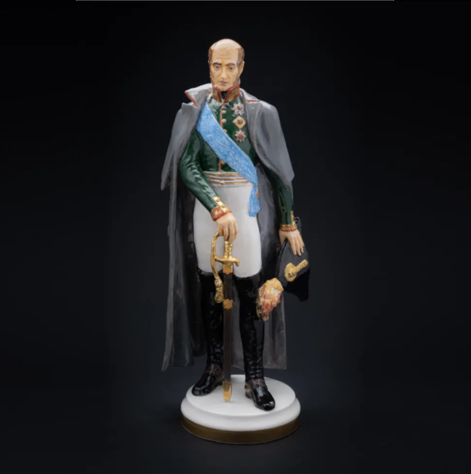 Коллекционная Авторская Статуэтка «Генералы Отечественной Войны 1812 года - Барклай де Толли М.Б.», фарфор, Россия.