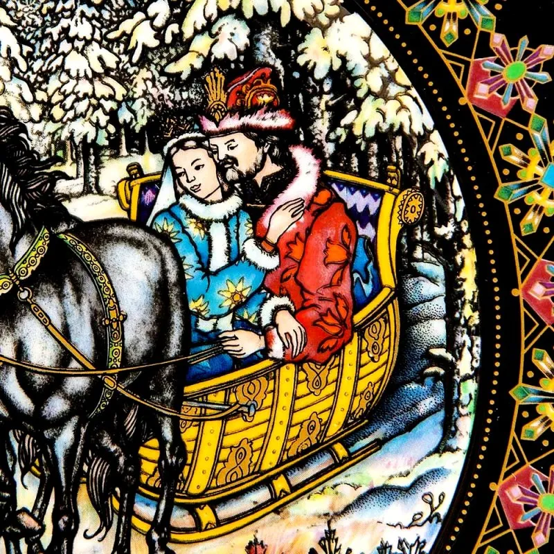 «МОРОЗКО» - Коллекционная Тарелка «Русские Сказки»  Фарфор, Villeroy&Boch Германия -1986 год.