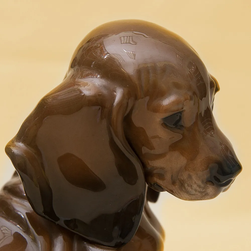 Редкая Фарфоровая Статуэтка Собака «ТАКСА» Н -16 см., ROSENTHAL,  Германия, 70-е годы ХХ века.