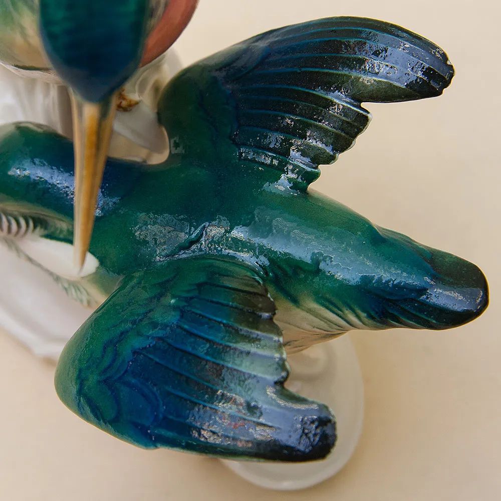 Птицы - Фарфоровая Статуэтка «Пара Зимородков», Карл Энс/ Karl Ens Германия 50гг.