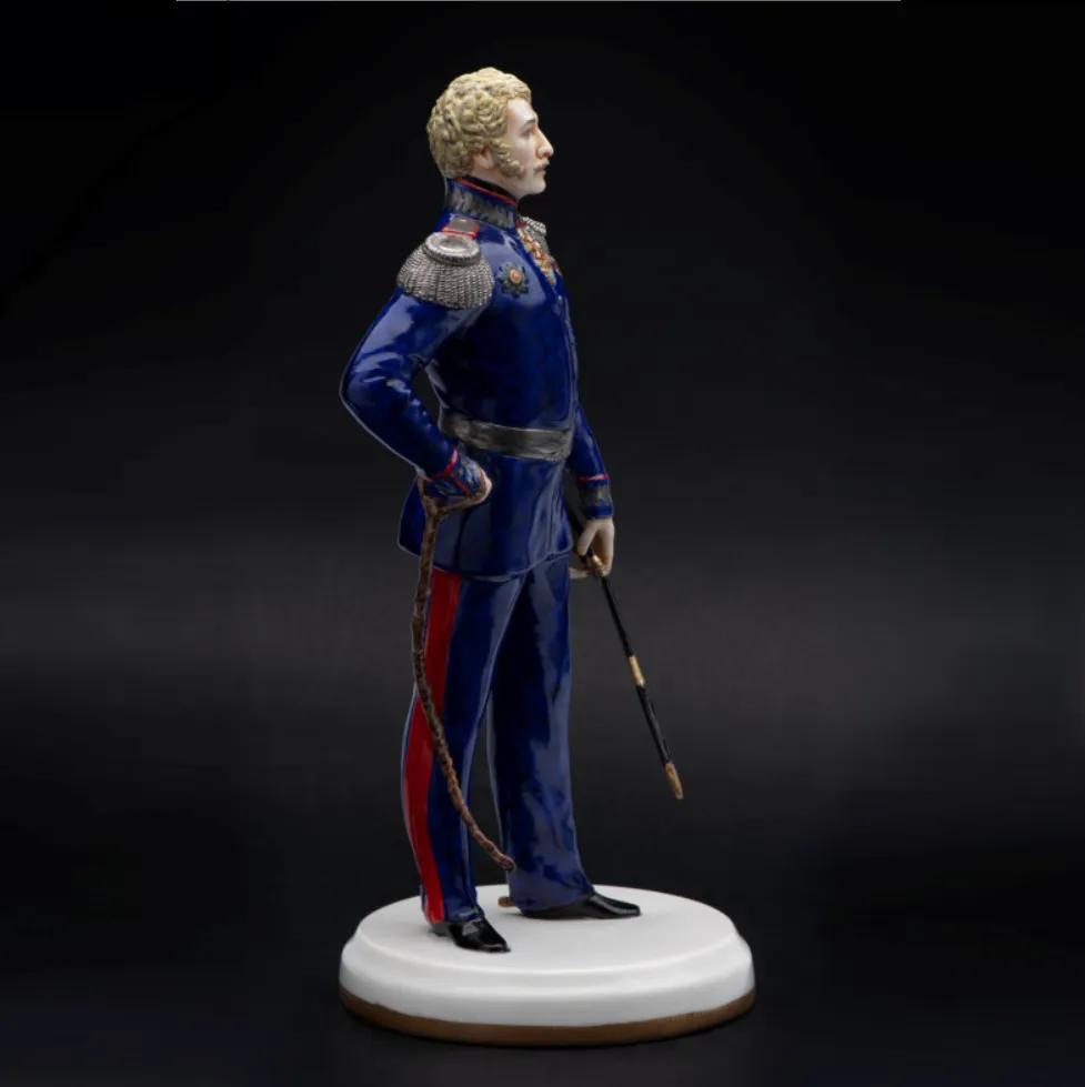 Коллекционная Авторская Статуэтка «Генералы Отечественной Войны 1812 года - Иловайский-12 В.Д.», фарфор, Россия. 