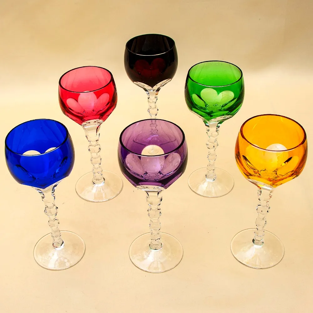 Бокалы 6 -ть штук серия «ELIZA» Хрусталь, JOSEPHINENHUTTE Германия, 60 -е годы ХХ века.