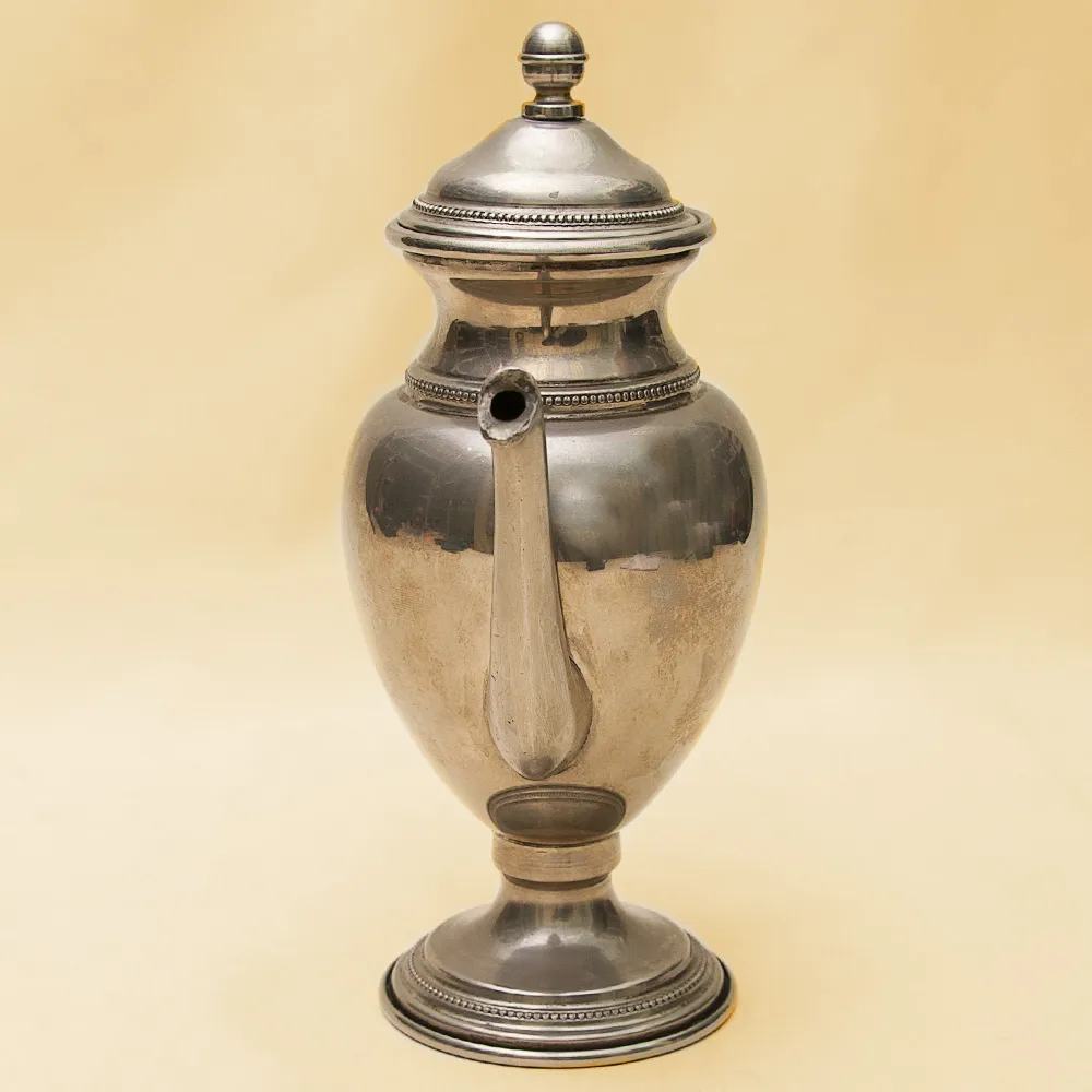 Классический Металлический Кофейник - Чайник на 0,5 литра. SHEFFIELD Англия, 50-е годы ХХ века.