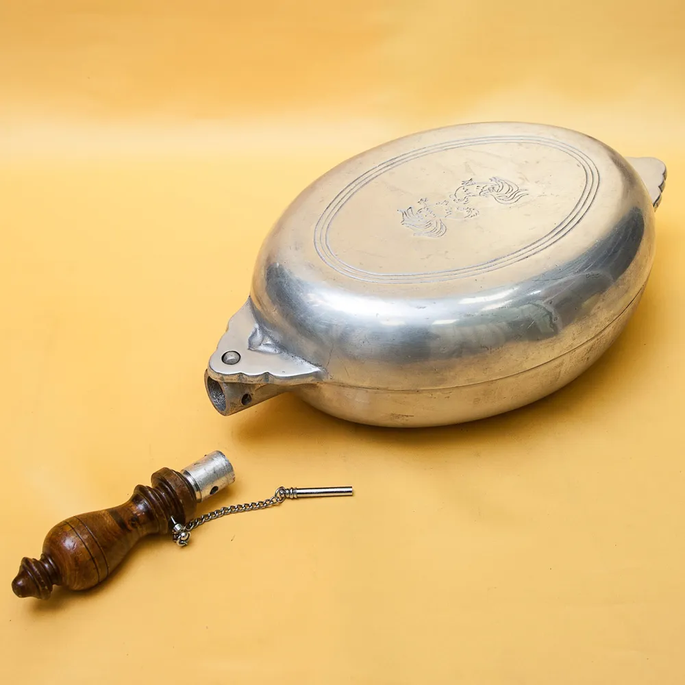 Винтажный Алюминиевый Судок - Кастрюля - Жаровня «Петух в вине» Франция, 50-е годы ХХ века!