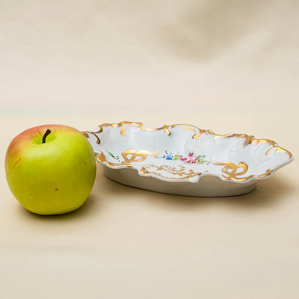 Небольшое Сервировочное  Блюдо - Тарелка - Мелочевница Фарфор Limoges Лимож Франция.