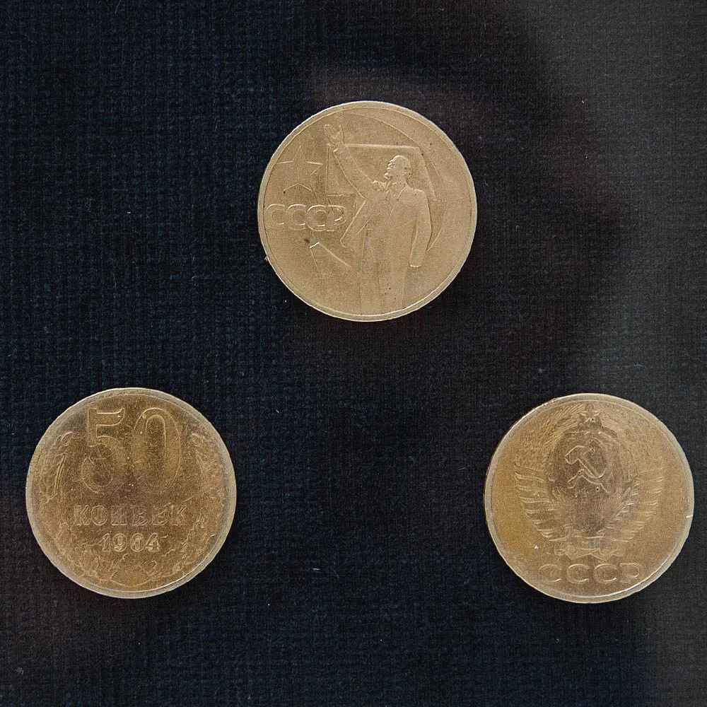 Настенное Коллекционное Панно - Картина «Советские монеты и Банкноты», СССР.