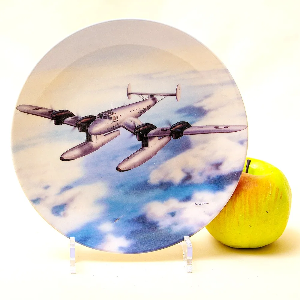 Коллекционная Тарелка «Самолёт - Блом унд Фосс Ha 139 над Атлантикой» Фарфор, Германия -1995 год.