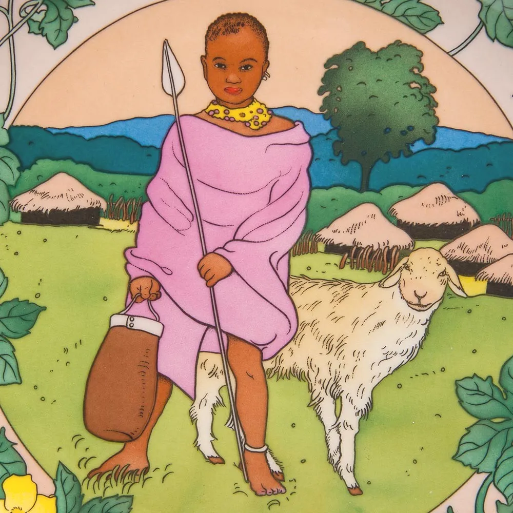 Коллекционная Тарелка «Дети Мира» - «Кения» Фарфор Heinrich Villeroy&Boch - 1980 год.