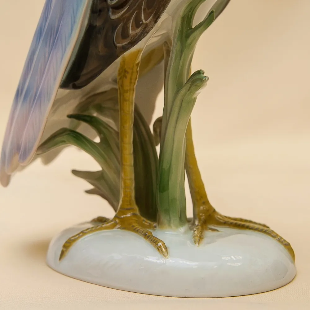 Редкость!!! Птица - Фарфоровая Статуэтка «Малая ЦАПЛЯ» ROSENTHAL Германия -1964 год.