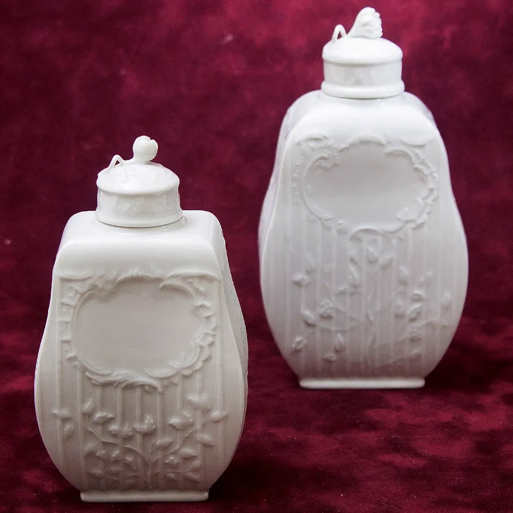 Две Коллекционные Фарфоровые Чайницы,  KPM Berlin, Германия, середина ХХ века.