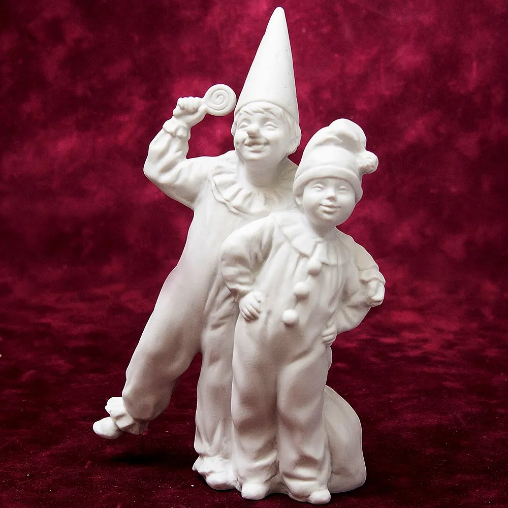 Коллекционная Авторская Статуэтка «Смех и Радость» из серии «Детский Утренник», фарфор ИФЗ, Россия.