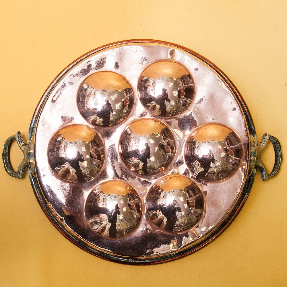 Старинная Медная Форма для выпечки без ручки, D-28 см. Франция, начало ХХ века!