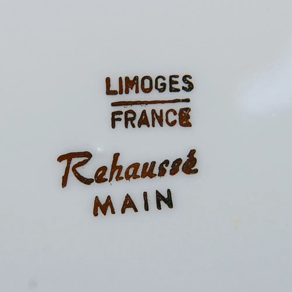 Коллекционная Тарелка «Летний Букет» Фарфор, Лимож (Limoges) Франция, середина ХХ века.