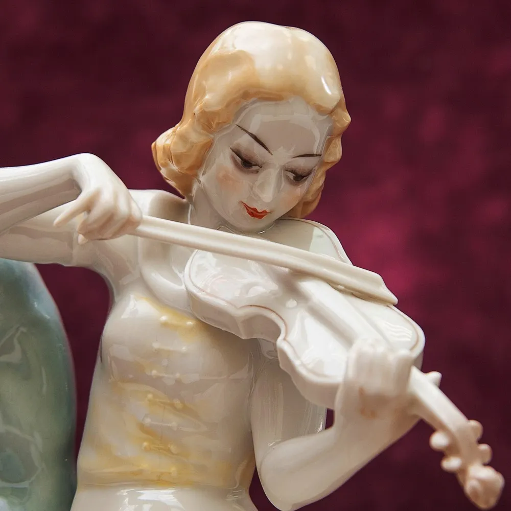 Авторская Фарфоровая статуэтка «СОНАТА, МУЗЫКАЛЬНЫЙ ДУЭТ» Hutschenreuther, Германия.