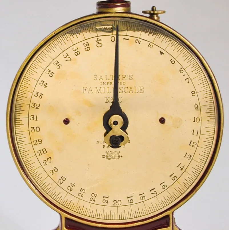 Антикварные Кухонные Механические Весы Повышенной точности, SALTER'S Англия конец ХIХ века.