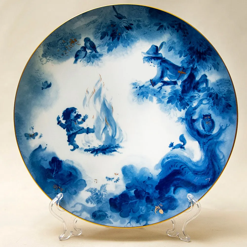 Коллекционная Тарелка - Блюдо «РУМПЕЛЬШТИЛЬЦХЕН» Фарфор, MEISSEN / МЕЙСЕН Германия.