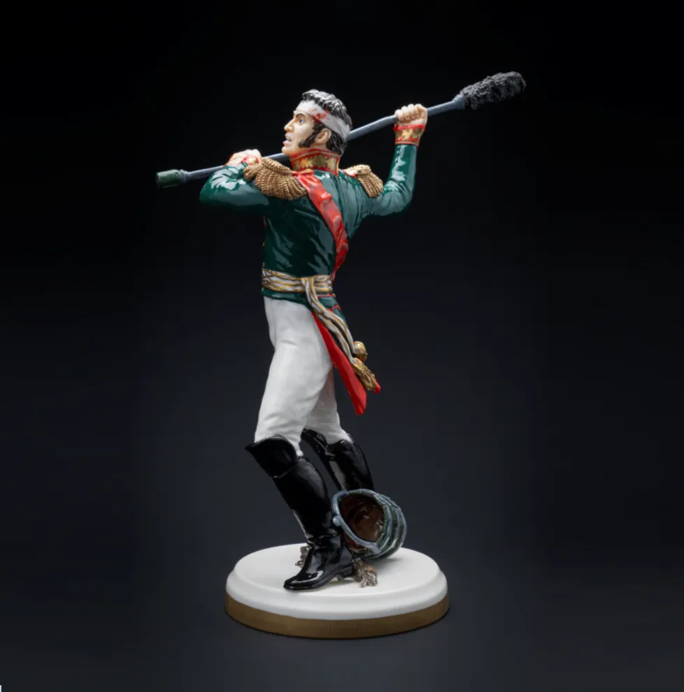 Коллекционная Авторская Статуэтка «Генералы Отечественной Войны 1812 года - Костенецкий В.Г.», фарфор, Россия. 