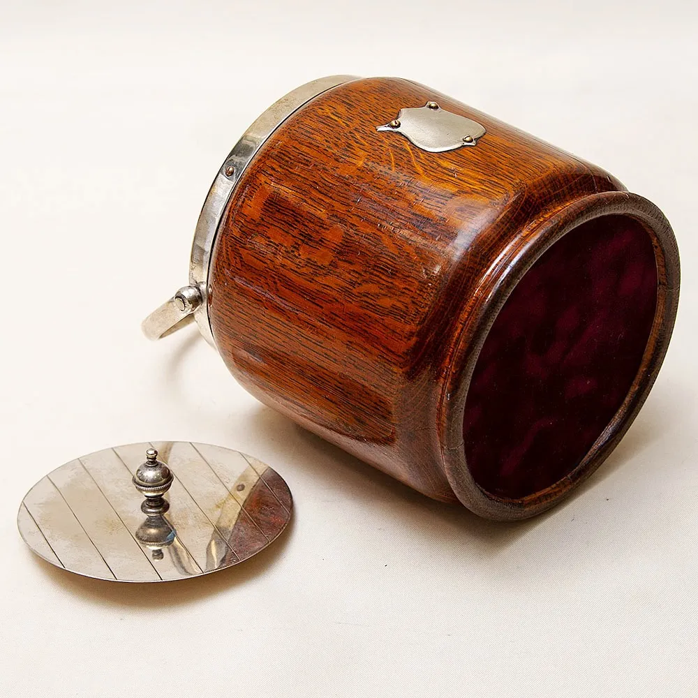 Редкость! Бисквитница - Сахарница - Баночка с крышкой, Дерево Фарфор, Англия.