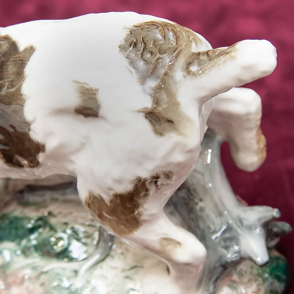 Анималистическая Фарфоровая Статуэтка «Собака. Немецкий грифон» ИФЗ, Россия -1992 год.