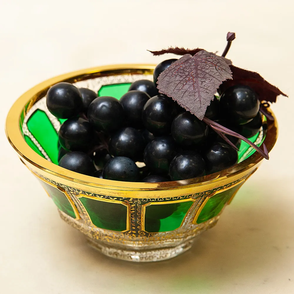 Орешница - Вазочка - Конфетница из серии «Зелёный Изумруд», ERNST WITTIG, Германия.