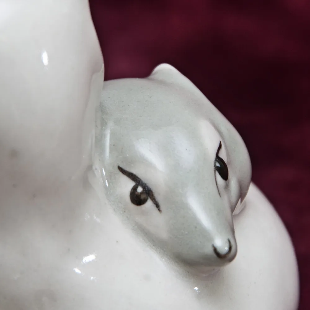 Коллекционная Фарфоровая статуэтка «ДВА ПЕСЦА», Артель Прогресс СССР, 1946 - 1960 годы.