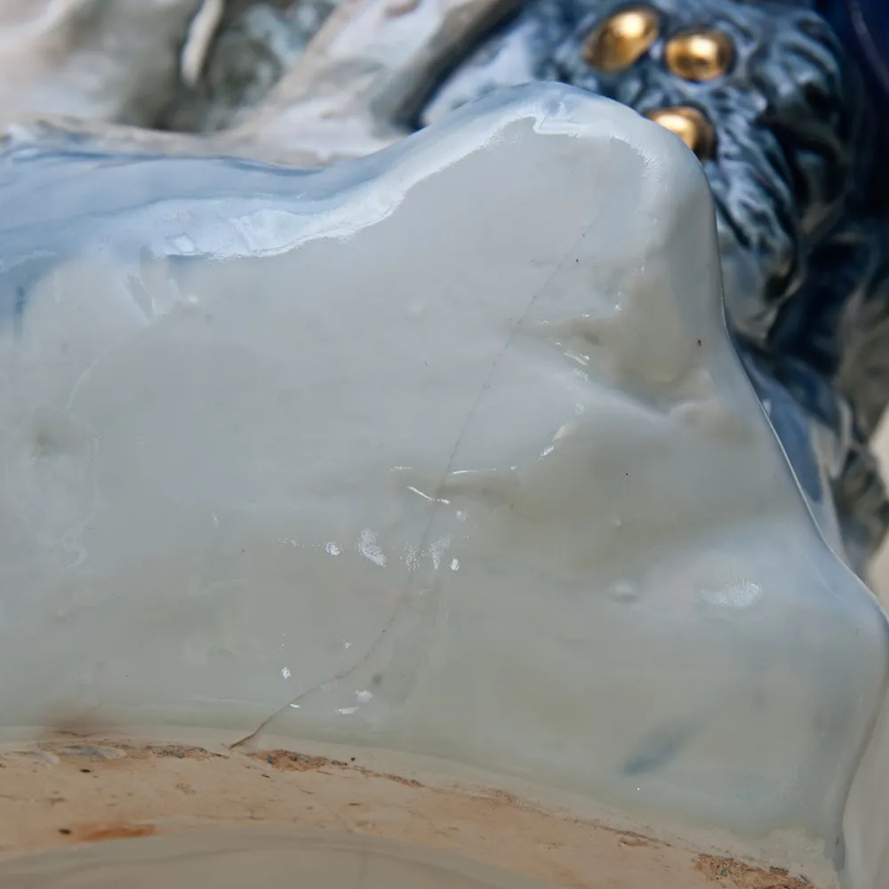 Большая Коллекционная Статуэтка «Птица - Грач», Фарфор ДФЗ Дулёво, СССР 50-е годы.