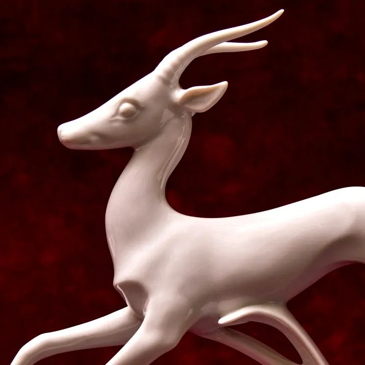 Редкая!!! Коллекционная Фарфоровая статуэтка «БЕГУЩАЯ ГАЗЕЛЬ», Kaiser Германия - 1970 год.