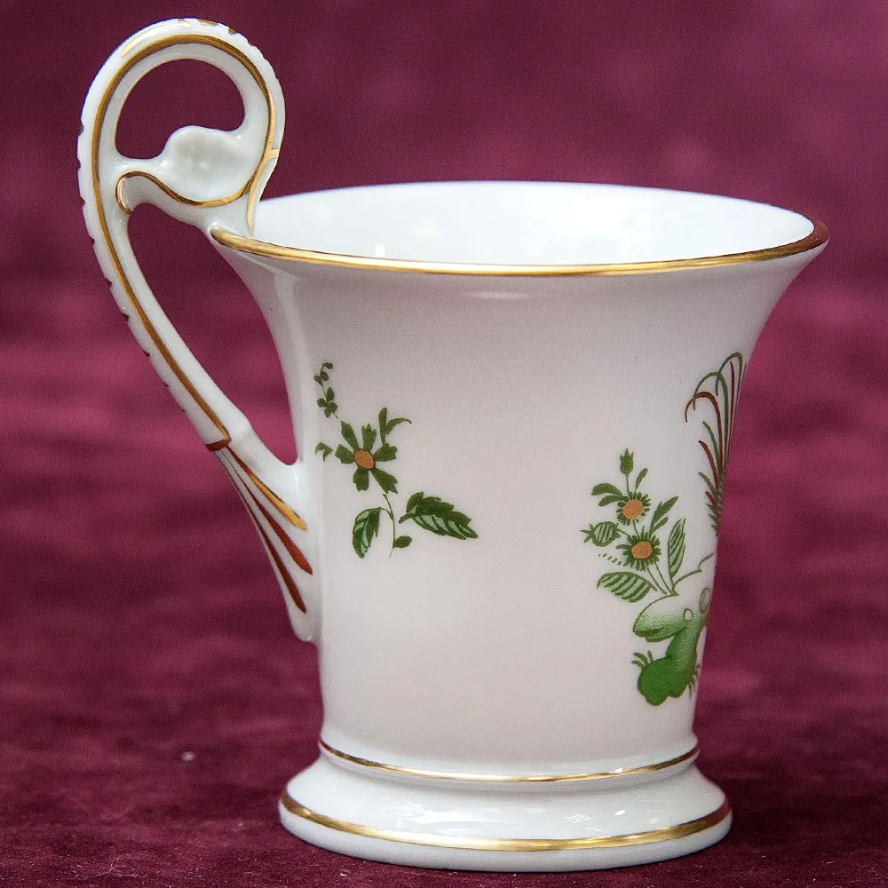 Коллекционная Кофейная Пара «Петухи» Фарфор RICHARD GINORI, Италия 70-е годы ХХ века.