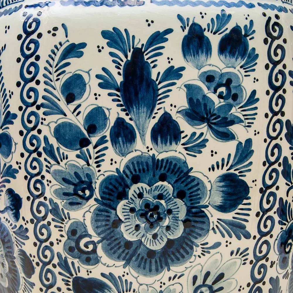 Большой Вазон «Райский Сад» Делфт - DELFTs, Голландия. Н-51 см. Середина ХХ века.