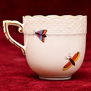 Коллекционная Кофейная пара «ROTHSHILD BIRDS», Фарфор Herend Венгрия, вторая половина ХХ века.