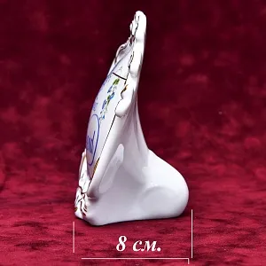 Фарфоровая Настольная плакетка «Незабудки», HEREND Венгрия, вторая половина ХХ века.