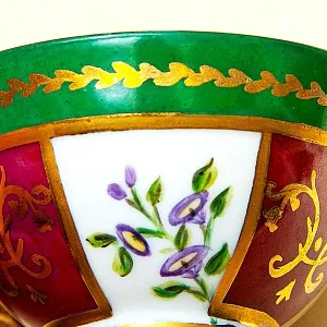 Антикварная, Коллекционная Кофейная пара, Франция, конец ХIX - начало ХХ века.