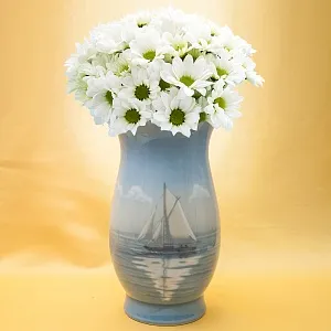 Большая  Фарфоровая Ваза «Белый Парус», B&G Copenhagen Porcelain, Дания - 1970-1983гг.