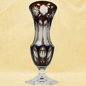 Классическая Ваза Цветного Хрусталя WMF Crystal Cabinet Германия Н-30 см., конец 60-х гг.