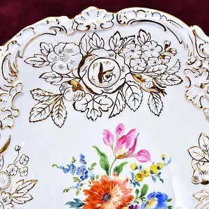 Коллекционное Сервировочное Блюдо - Тарелка, Фарфор MEISSEN, Германия -1978 год.