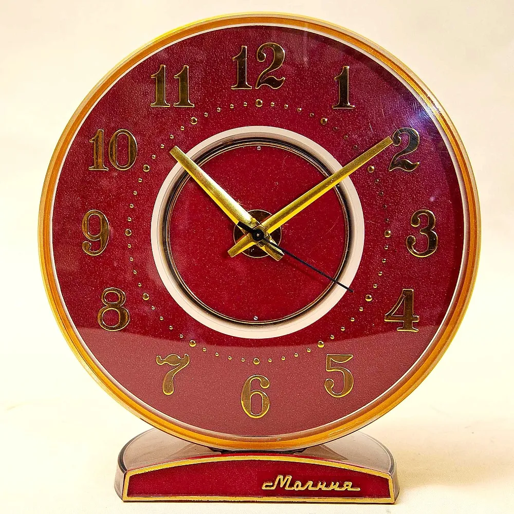 Знаменитые Большие Настольные Механические Часы «МОЛНИЯ» - ЧЧЗ - СССР - 1975 год.