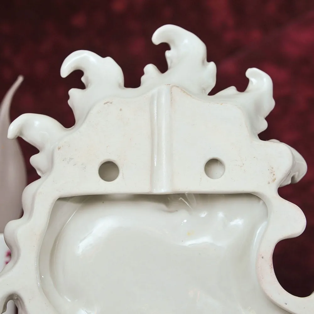 Парные Настенные Электрические Бра - Канделябры, Фарфор PLAUE Von Schierholz Германия.