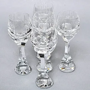 Редкость! Хрустальные Бокалы - Фужеры для Вина серия «Neptune», BACCARAT, Франция, 80 -гг. 