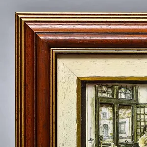 Объемная Картина - Панно в технике 3D декупаж «Старинная типография», 70-е годы ХХ века.