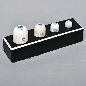 Редкость! Антикварный Набор фарфоровых гирь разновесов (100-50-20-10гр.) - СССР - 20 гг.