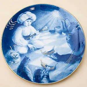 Коллекционная Тарелка - Блюдо «МАЛЕНЬКИЙ МУК» Фарфор, MEISSEN / МЕЙСЕН Германия -1986 год.