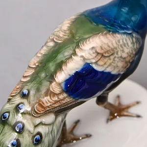 Редкость! Коллекционная Фарфоровая статуэтка «Птица - Павлин», ROSENTHAL Германия 40 гг.