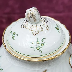 Коллекционный Фарфоровый Заварочный Чайник «ПЕТУХИ», RICHARD GINORI Италия, вторая половина ХХ века.