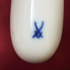 Открывалка для бутылок с фарфоровой ручкой «BLUMEN», MEISSEN / МЕЙСЕН Германия, 50-е гг.