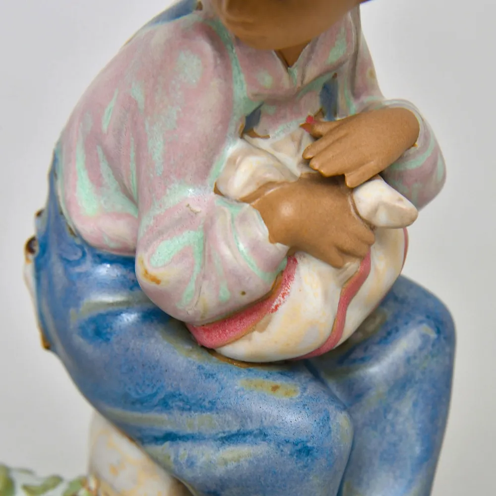 Фарфоровая статуэтка «Хулиган с собачкой», Lladro серия Грес, Испания 1994 - 1998 года.